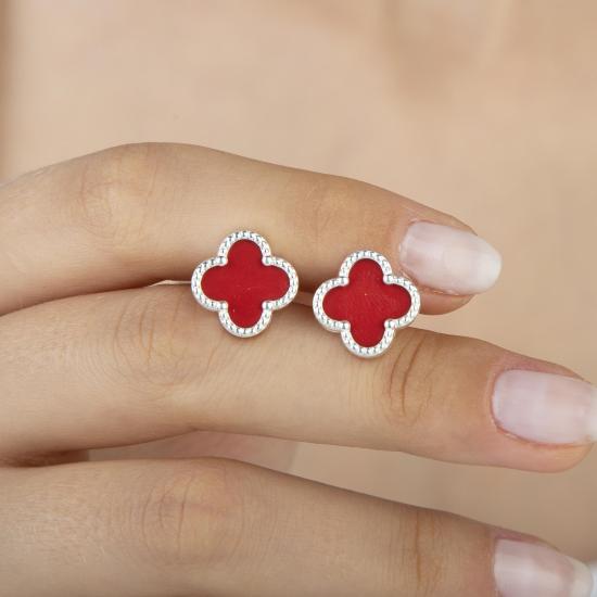 925 Ayar Gümüş Van Cleef Küpe