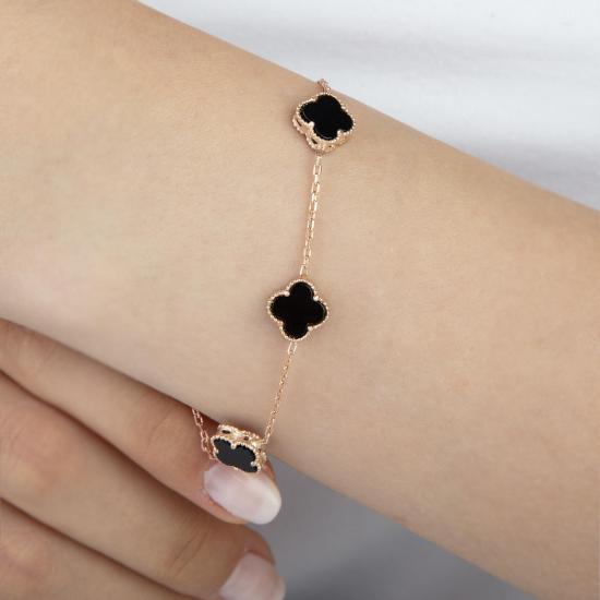 925 Ayar Gümüş Van Cleef Yonca Bileklik