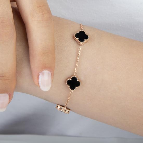 925 Ayar Gümüş Van Cleef Yonca Bileklik
