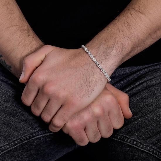 925 Ayar Gümüş Kral Bileklik | Sevgililer Günü Hediyesi