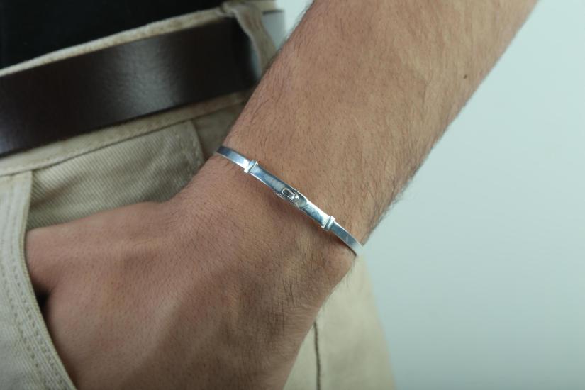 925 Ayar Gümüş Minimalist Lades Kelepçe